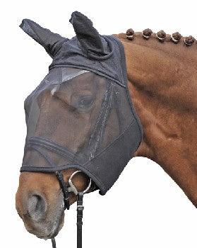 HKM Masque Anti Mouches Noir - SHOP HORSE